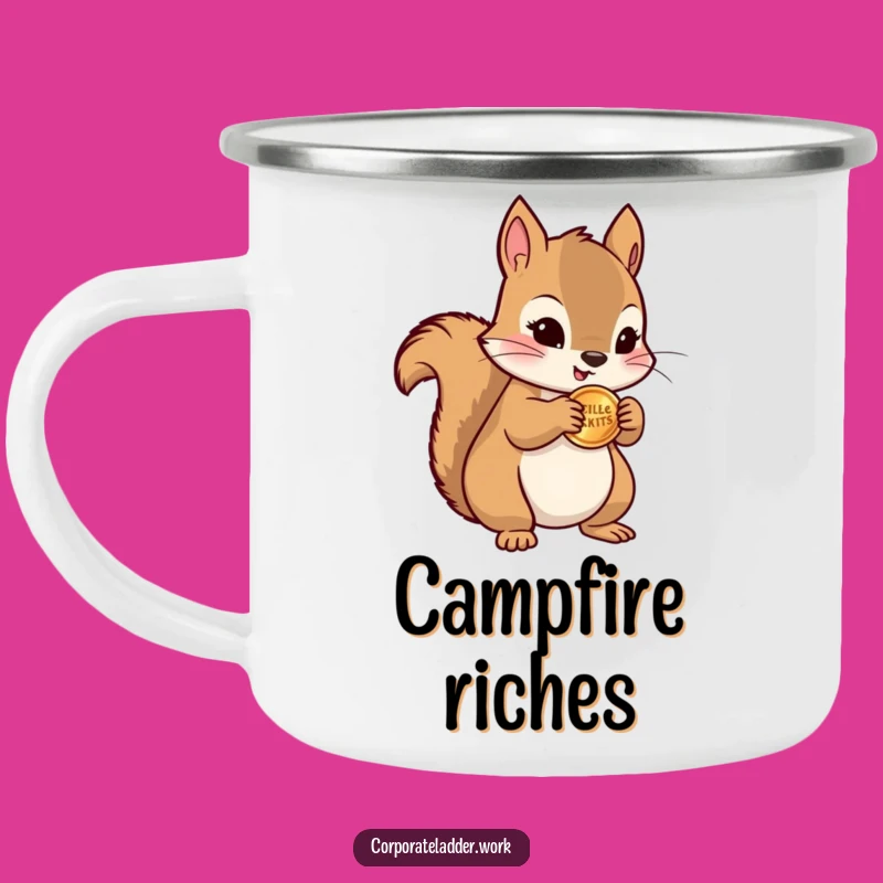 Funny Squirrel Coin Camping Mug - Trail Treasures, Great Funny Gift