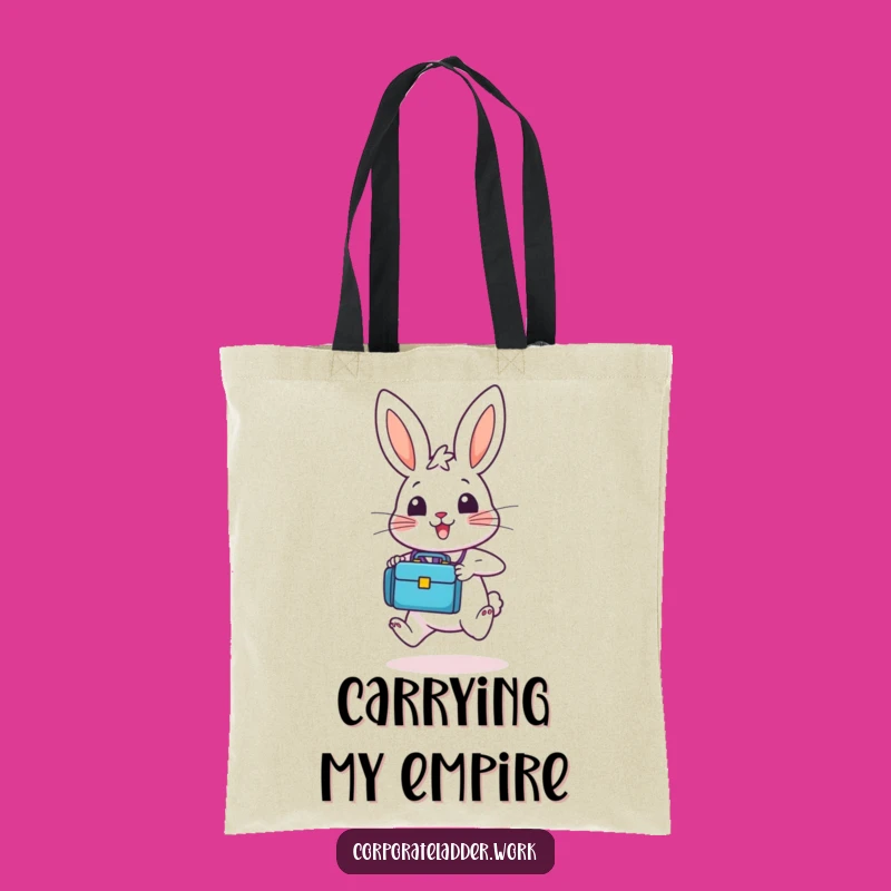 Funny Bunny Briefcase Tote Bag - Carry Your Dreams, Hilarious Gift!